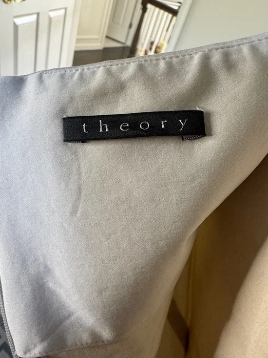 Theory Cap-Sleeve dress with 2 pockets and zipper on back - Picture 4 of 4